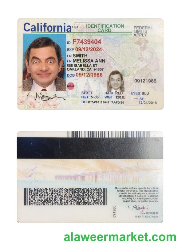 USA California ID card